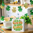 It's A Good Day to Have A Lucky Day Funny St Patricks Day Shamrock Decor Desk Decor Wooden Box Sign St Patricks Day Decorations Irish Blessing Wood Block Plaque Box Sign for Home Decoration
