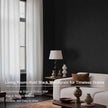 Ismoon Black Contact Paper Peel and Stick Wallpaper 17.5''x472''Wood Grain Contact Paper for Cabinets and Drawers Removable Self-Adhesive Modern Renter Friendly Wallpaper for Desk Countertops Vinyl