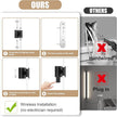 32 Inch Battery Operated Wall Sconces Set of 2, Black Dimmable Rechargeable Wall Sconces with Remote, 3 Color 360° Lighting Sconce, Modern LED Wireless Wall Light for Bedroom, Living Room
