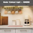 Under Cabinet Lights Plug in, 3 Pcs 12 Inch Thin Under Cabinet Lighting, Natural White Under Counter Lights for Kitchen, Dimmable LED Light Bar for Cabinet, Counter, Workbench, Desk