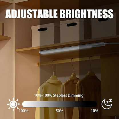 Under Cabinet Led Lighting with Hand Wave, 12 Inch Light Strip Bar, Daylight White 6000K Dimmable in USB Light, Small Thin Led Under Counter Lighting for Kitchen/Room/Shelf/Desk/Display Case (1)
