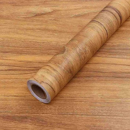 COSNIGHT 15.7" ×196" Wood Grain Wallpaper Peel and Stick Vinyl Film Self Adhesive Decor Wall Paper for Cabinet Drawer Shelf Liner Easy to Clean