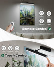 Bridika Picture Lights for Wall Battery Operated with Remote, 3 Color Modes and Dimmable Rechargeable Art Lights for Paintings, Gallery, Bedroom, Bathroom with Timer Black 1