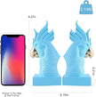 Blue Parrot Decorative Bookends,Set of 2 Cute Bird Animal Sculpture Book Ends to Hold Hevay Duty Books,Unique Resin Statues Book Stopper for Home Office Desk Bookshelf Decor