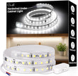 Hardwired Under Cabinet Lighting for Kitchen,24inch120V Wired Undercounter Led Strip Lights 6000K White Waterproof, Luces para Cocina Bajo Gabinete Under Shelf Lights for Sink/Workbench