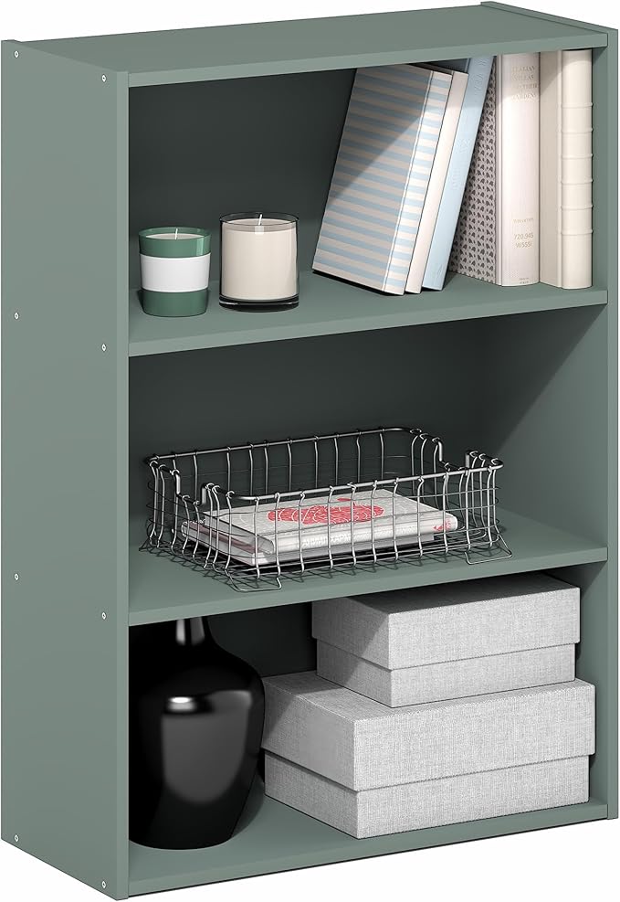 Furinno PASIR Book Shelf, 3-Tier Bookshelf, Bookcase, 9.7