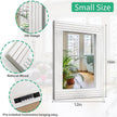 Wood Mirror Rectangular Framed Rustic Vintage Mirrors Decor Farmhouse Bedroom Bathroom Mirror for Dressing Table Entrance Small 16
