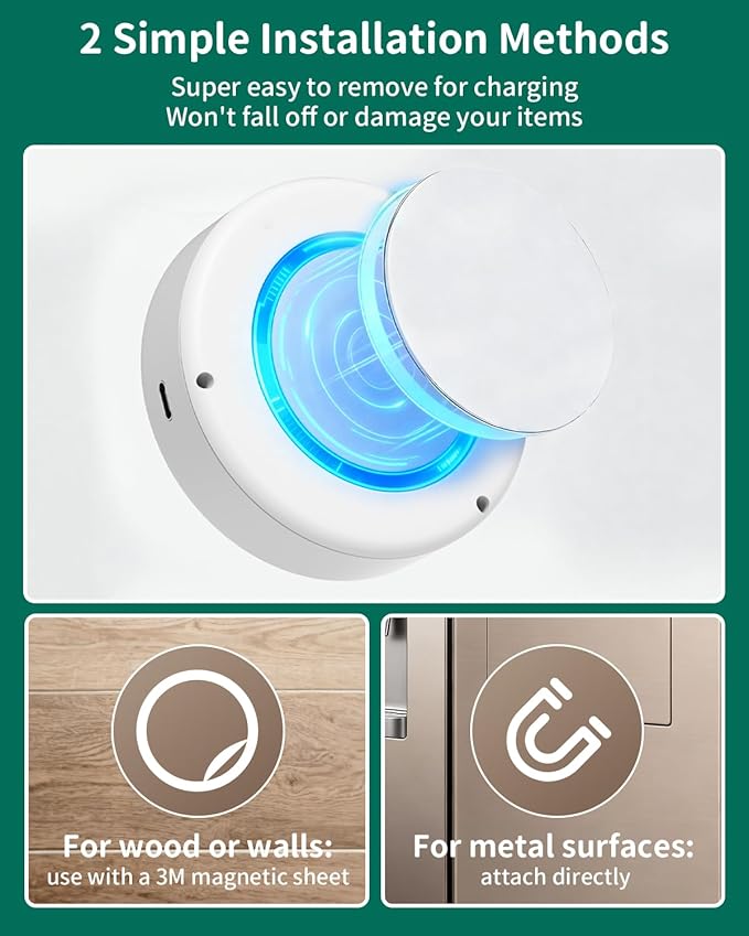 4-Pack Puck Lights with Remote, 1800mAh Rechargeable Under Cabinet Lighting, 3 Color Temps & 7 RGB Colors, Long-Lasting Dimmable Stick-On Lights for Cabinet, Kitchen, Shelf, Party
