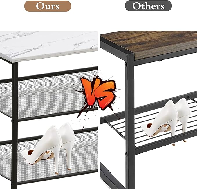 Garden 4 you Shoe Rack for Entryway 3 Tiers 11.8