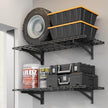 2 Pack Heavy Duty Garage Wall Shelving Set (1.5x4ft), Wall Mounted Garage Shelves 700lbs Capacity, 18