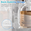 2Pack Acrylic Shower Shelves, Adhesive Bathroom Shower Caddy Organizer, No Drilling/Drilling Wall Floating Shelves for Bathroom Storage Kitchen Home Décor, No Hook