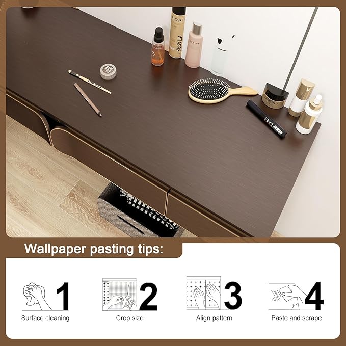 Stainless Steel Peel and Stick Wallpaper 15.7