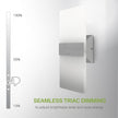 ASD LED Indoor Wall Mount Light Fixture - 14 Inch 24W Modern Interior Brushed Nickel Dimmable Wall Sconce Light - ETL 2700K-5000K Adjustable - Hallway, Bedroom LED Wall Lights