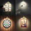 BIGLIGHT Wireless Battery Powered Bright LED Picture Light with Remote Control, 13 Inch Swivel Light Head with 3 Lighting Modes, Dimmable Lamp for Painting Photo Portrait Art Picture Frame, Gold