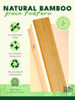 1 Pack Modern Plug in Long Wall Sconce 23.6‘’ LED Bamboo Wall Lights 18W Long Strip Indoor Wall Lamp 3000K with 6.5FT Plug in Cord and On/Off Switch on The Cord for Living Room Hallway Stairwell