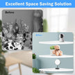 3Pcs Corner Mounting Shelf 20cm Wall Mounted Space Saving Wall Corner Shelf Easy to Install Corner Floating Shelves Minimalist Corner Wall Shelf for Bedroom Living Room Bathroom ZHAZHAMO