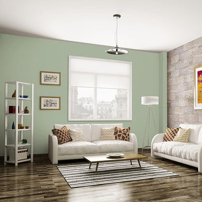 practicalWs Sage Green Wallpaper Stick and Peel Green Contact Paper 17.7'' x 118.1'' Removable Wallpaper Self-Adhesive Vinyl Solid Wall Paper for Bedroom Kitchen Cabinets