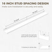Axeman 36 Inch Floating Shelves | Picture Ledge Shelf Set of 2 | White Wall Shelves with Lip | White Picture Shelf for Wall with Ledge | Photo Ledges 36 Inch