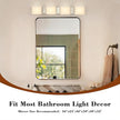 40in LED Wall Sconce Lights, Distinctive Vanity Lights, 4-Light Modern Indoor Lamp Fixtures for Bathroom Bedroom Living Room Hallway Wall Decro Lighting