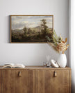 InSimSea Framed Canvas Wall Art Vintage Decor, Nature Landscape Paintings Artwork,Large Prints,Vintage Farmhouse Decor,Retro Wall Decoration for Bedroom Living Room Bathroom, 16