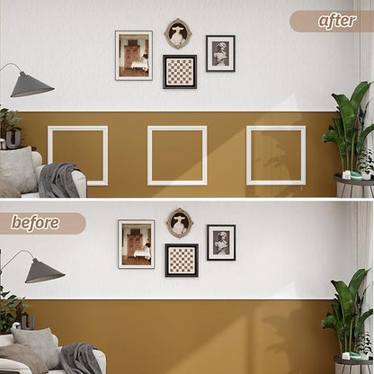 Peel and Stick Wall Molding Kit, Accent Wall Panels for Interior Wall Decor with Double-Sided Tape, 3 Set Pre-Cut PS Wainscoting Panels (20 * 20 in)