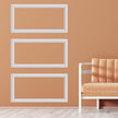 3 PCS Premade Wainscoting Panels Accent Wall Panels For Interior Wall Decor Easy DIY Build And Batten Chair Rail & Picture Frame Door Decor (8 x 16 in)