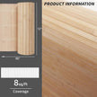 Art3d Natural Bamboo Wall Panel for Interior Wall Decor, Renewable Pole Wrap Wainscoting Paneling for Wall Ceiling Furniture Cabinet Office, 12 x 96 Inch, 2-Pack - Carbonized