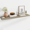 48 Inch Floating Shelves, 12 Inch Deep Floating Shelves for Wall, Floating Shelf with Invisible Brackets, 12 inch Deep Wall Shelves for Bathroom, Bedroom, Living Room, Vintage Gray Oak