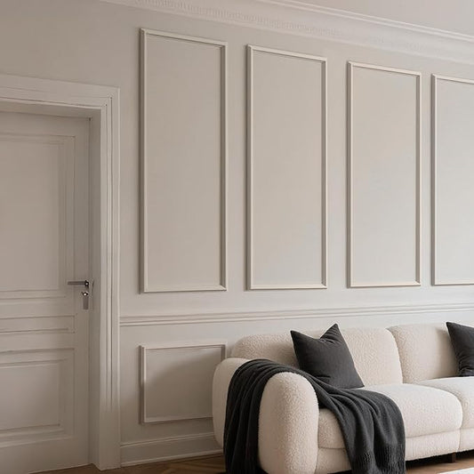 Peel and Stick Wainscoting Panels Kit, 3 Sets 54''x24'' Premade Wall Molding Peel and Stick Panels for Interior Wall Trim, Easy DIY Wainscoting Panels Peel and Stick Decor