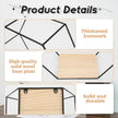 Wall Mounted Hexagonal Floating Shelves Black Set of 5 in Different Sizes, Modern Metal Shelf, Simple Wood Partition Storage Shelves, Decor Rack for Bedroom, Living Room, Kitchen and Office