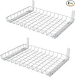 WALMANN Wall Shelves, 12 * 18 inch Wall-Mounted Storage Shelves for Garage, Closet, Laundry Room, Heavy Duty Wall Shelving, Holds Up to 60 lbs(Pack of 2, White)