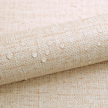 Beige Grasscloth Peel and Stick Wallpaper Textured Contact Paper 15.7inch x 787.4inch Faux Linen Vintage Grasscloth Contact Paper Self Adhesive Removable Wallpaper Vinyl