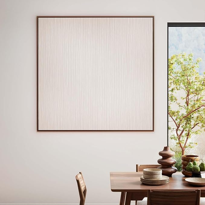 Timeet Peel and Stick Wallpaper Modern Self Adhesive Wallpaper Textured Neutral Stripe Contact Paper Removable Vinyl Wall Paper for Accent Wall Modern Minimalist Wall Decor 17.3