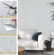 Beige Grey Grasscloth Wallpaper Peel and Stick 15.74