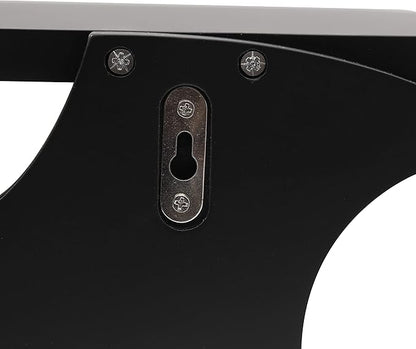 Bat Shelf Floating Shelves for Wall,15.5 inch Wall Shelf with 3 Key Hooks,Black Shelves for Living Room Bedroom Kitchen Gothroom