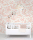 NextWall Chateau Toile Peel and Stick Wallpaper (Blush)
