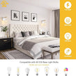 White Plug in Wall Sconces Set of Two, Modern Wall Lights with 5.25FT Plug in Cord, Wooden Bedside Wall Lamps with Metal Shade, Industrial Wall Lighting Decor for Living Room, Hallway, Stairs