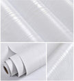 Abyssaly White Wallpaper 24 in X 196 in White Wood Self Adhesive Paper Decorative Film for Real Wood Grain Touch Easy to Clean Thicken Covers The Surface Renovate Home Decoration
