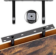 Fixwal 15.8in Wall Shelves, Rustic Wood Finish Floating Shelves Set of 4, Shelves for Wall Decor, with Invisible Brackets for Bathroom, Living Room,Bedroom and Kitchen(Rustic Brown) | Wall Shelves, for Bathroom, Living Room, Bedroom, Kitchen