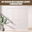3 Set Solid Wood Wainscoting Panels Kit - Quick Installation Accent Wall Molding, Ready-to-Assemble Pre Made Wainscoting Wall Panel for Home Décor (78