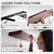 Homeforia Classic Walnut 36 inch Floating Shelf, High End Solid Real Wood Small 36inch Floating Shelves for Wall Mounted, 36in Floating Shelves, Heavy Duty Bracket, 36 X 6.5 X 1.75 inches, Set of 4