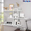 Floating Shelves for Wall Decor, 3 Tier Wall Mounted Storage Shelves, Bathroom Shelves, Decorative Hanging Storage Shelf for Living Room, Bedroom, Kitchen (White, 3 Tier)