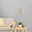 Mirrors for Wall Gold Circular Art Classic Metal Iron Frame Wall Mirror Decor Living Room Bedroom Bathroom Office Farmhouse Entryway Small 12” x 12”