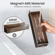 Magnetic Spice Rack for Refrigerator, Kitchen Organizer and Storage Shelf, Wood Red (4 Pack)…