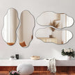 POZINO Irregular Wall Mirror, Large Asymmetrical Mirrors, 47.2