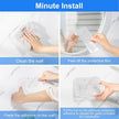 Diesisa Acrylic Wall Mount Organizer, Self Adhesive Organizer for Wall, Cabinet Door Organizer, with Self Adhesive Tape, for Bathroom, Pantry, Kitchen, Laundry, Utility Room, Inside of Cabinet Door