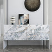Cream Blue Gold Marble Peel and Stick Contact Paper Kitchen Marble Wall Paper Vinyl Wrap for Countertops Waterproof Granite for Cabinets Wallpaper Peel & Stick Countertop Covering Table Desk