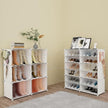 Shoe Storage,24 Pairs Rack Organizer for Closet Cabinet with Door Shelves Closet,Entryway,Hallway,Bedroom