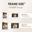 FIXSMITH 5x7 Picture Frame Bulk-4 Pack, Photo Frame with HD Plexiglass, Display Pictures 4x6 with Mat or 5x7 Without Mat, White Picture Frames Collage Wall Decor, Wall & Tabletop Picture Frames