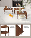 Cabinet Organizer Shelf(Set of 3),Bamboo Kitchen Counter Shelves for Countertop and Cabinet,Stackable Shelf Spice Racks,Medium(Brown)